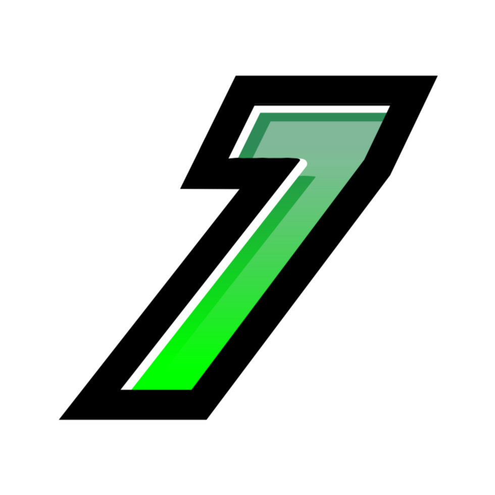 3D number illustration png