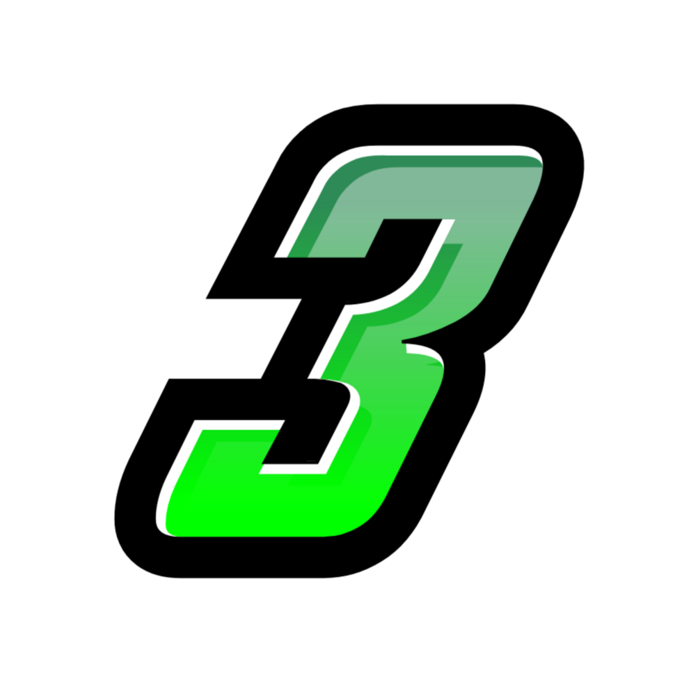 3D number illustration png