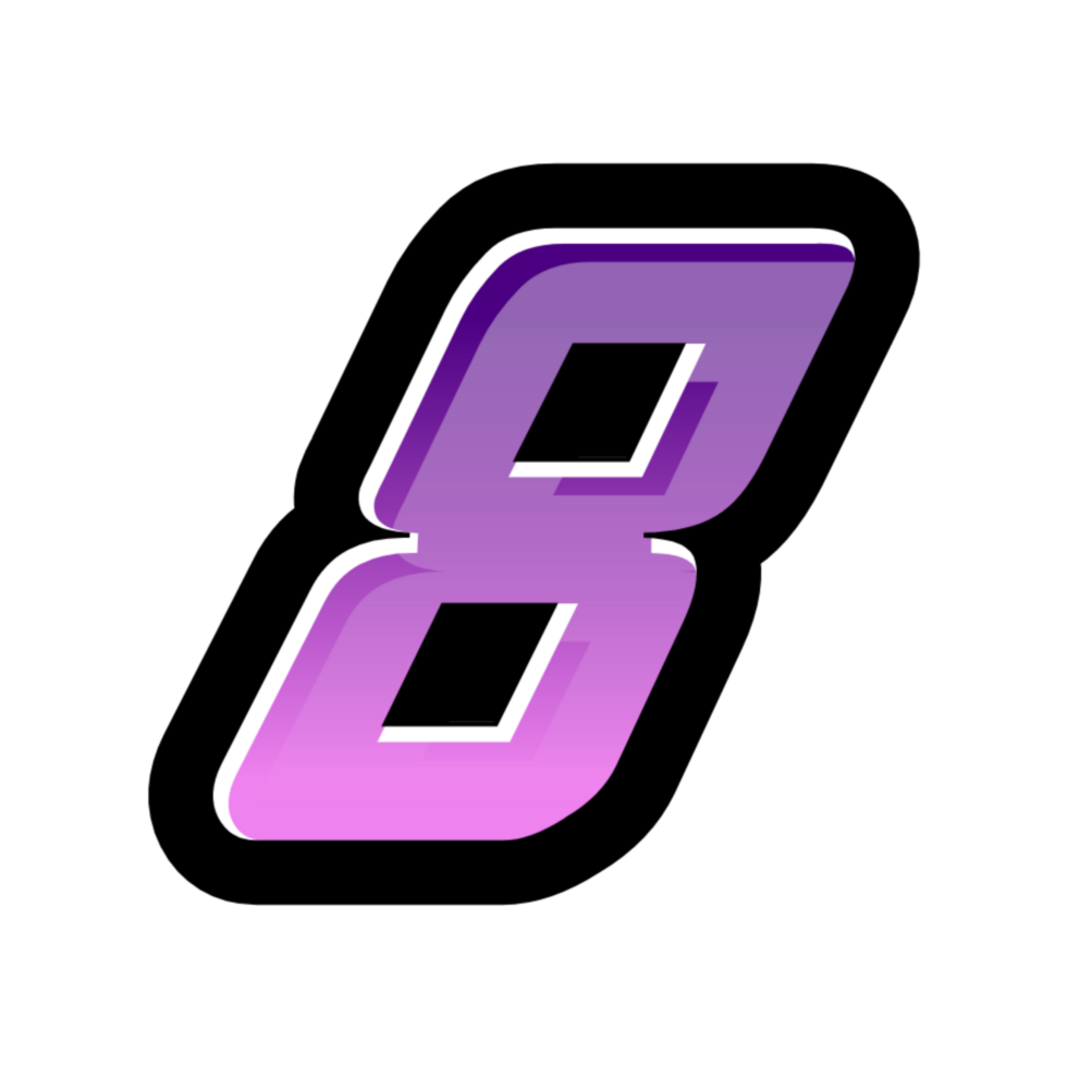 3D number illustration png