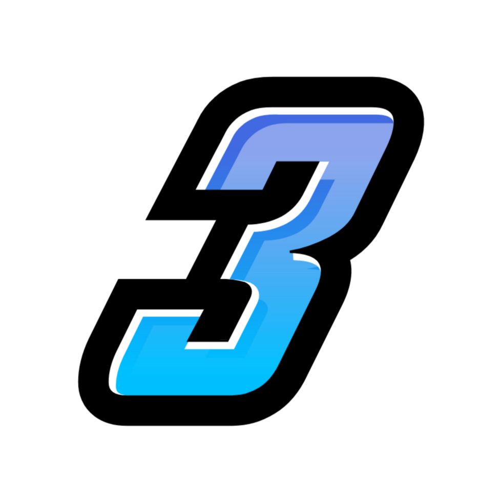 3D number illustration png