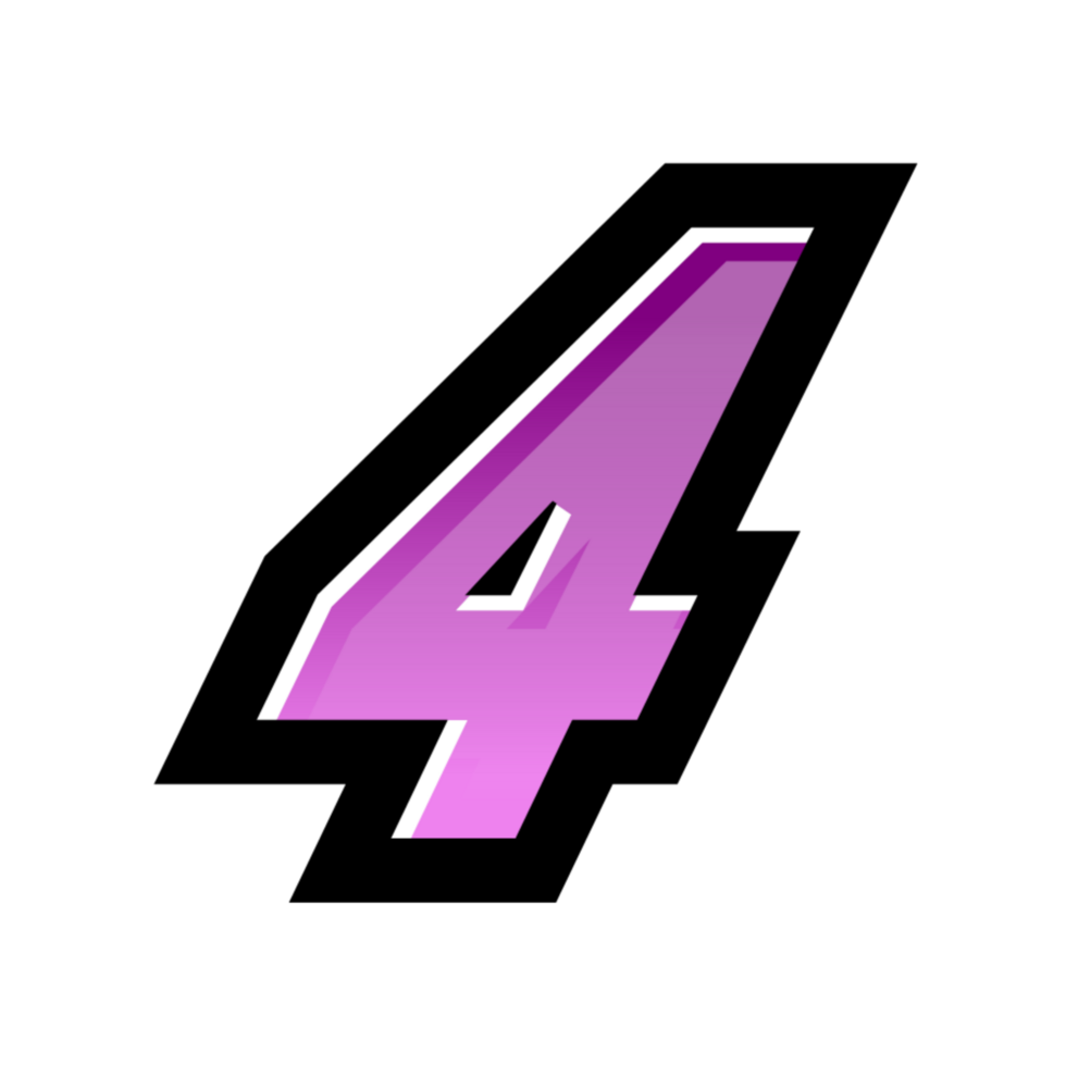 3D number illustration png