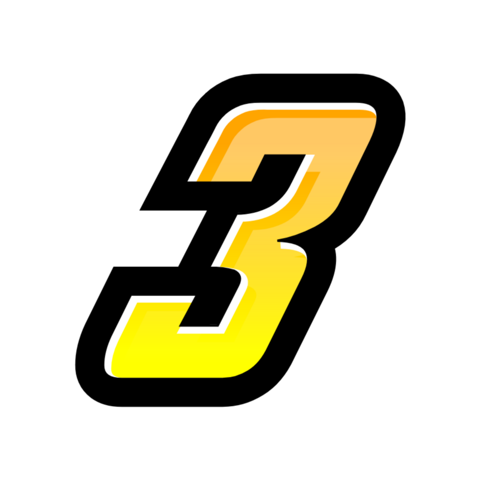3D number illustration png