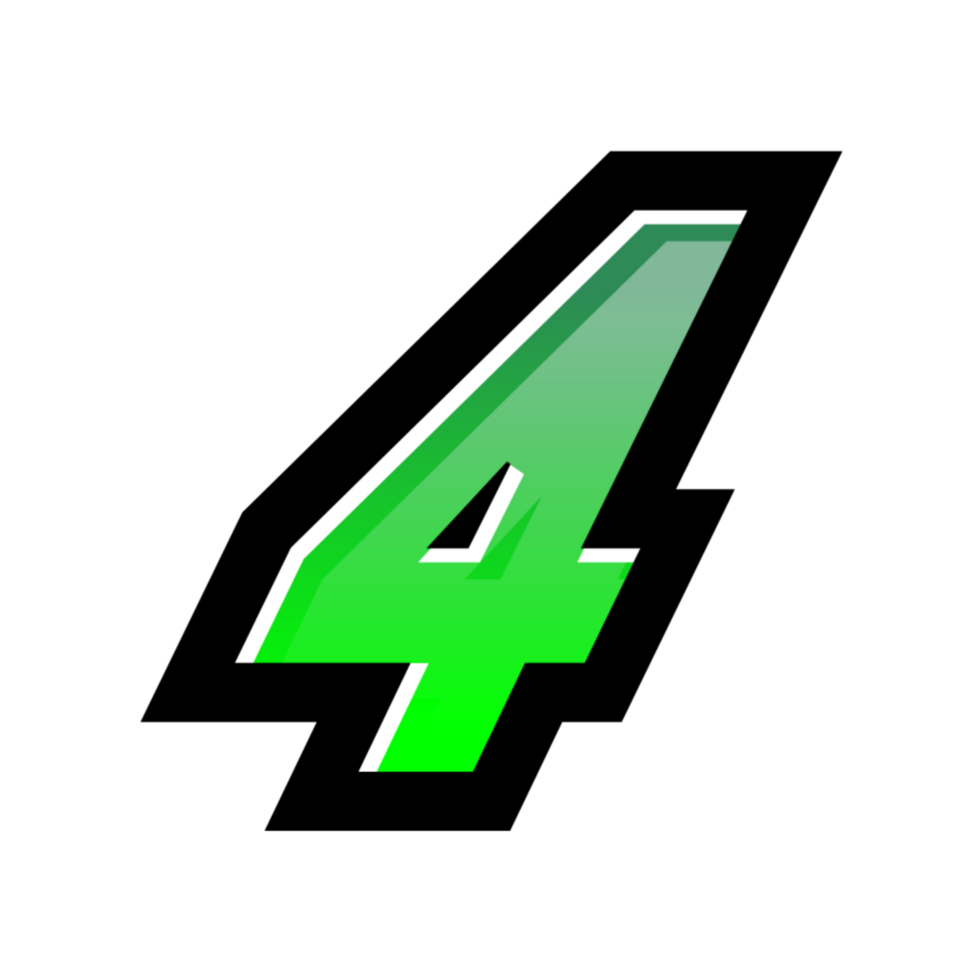 3D number illustration png