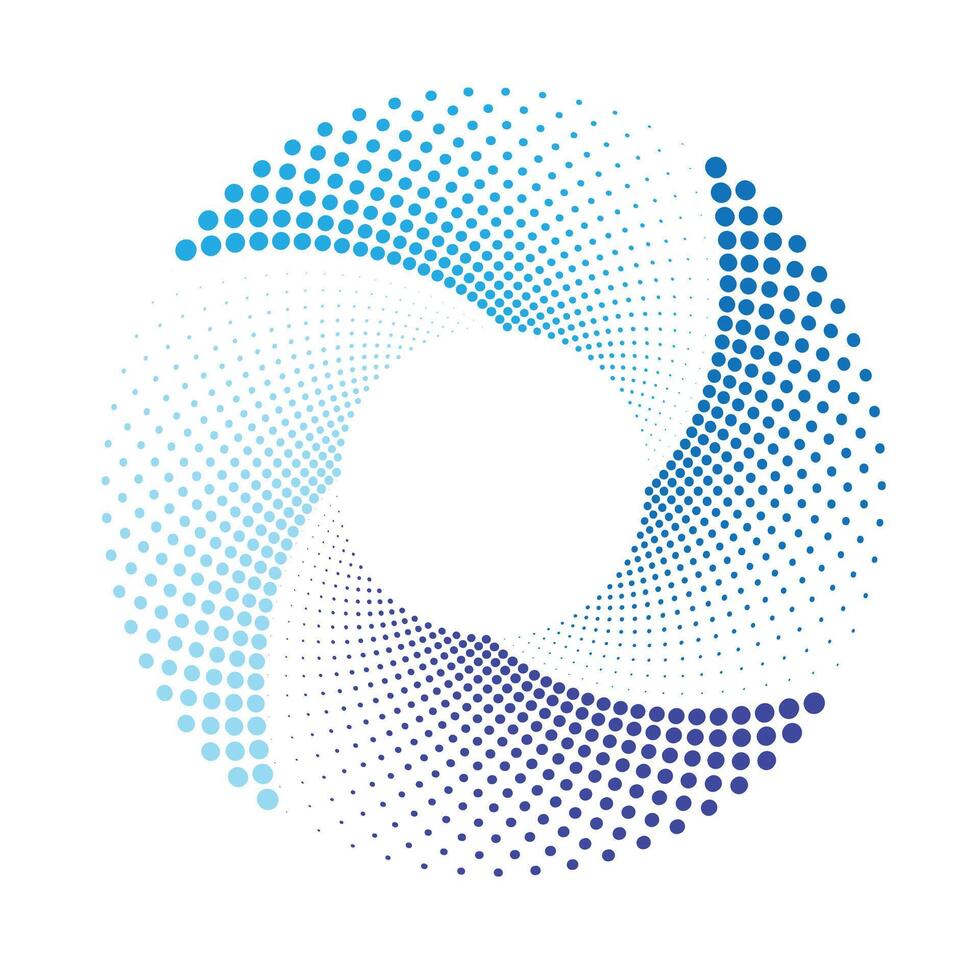 Abstract Dot Circle Design vector
