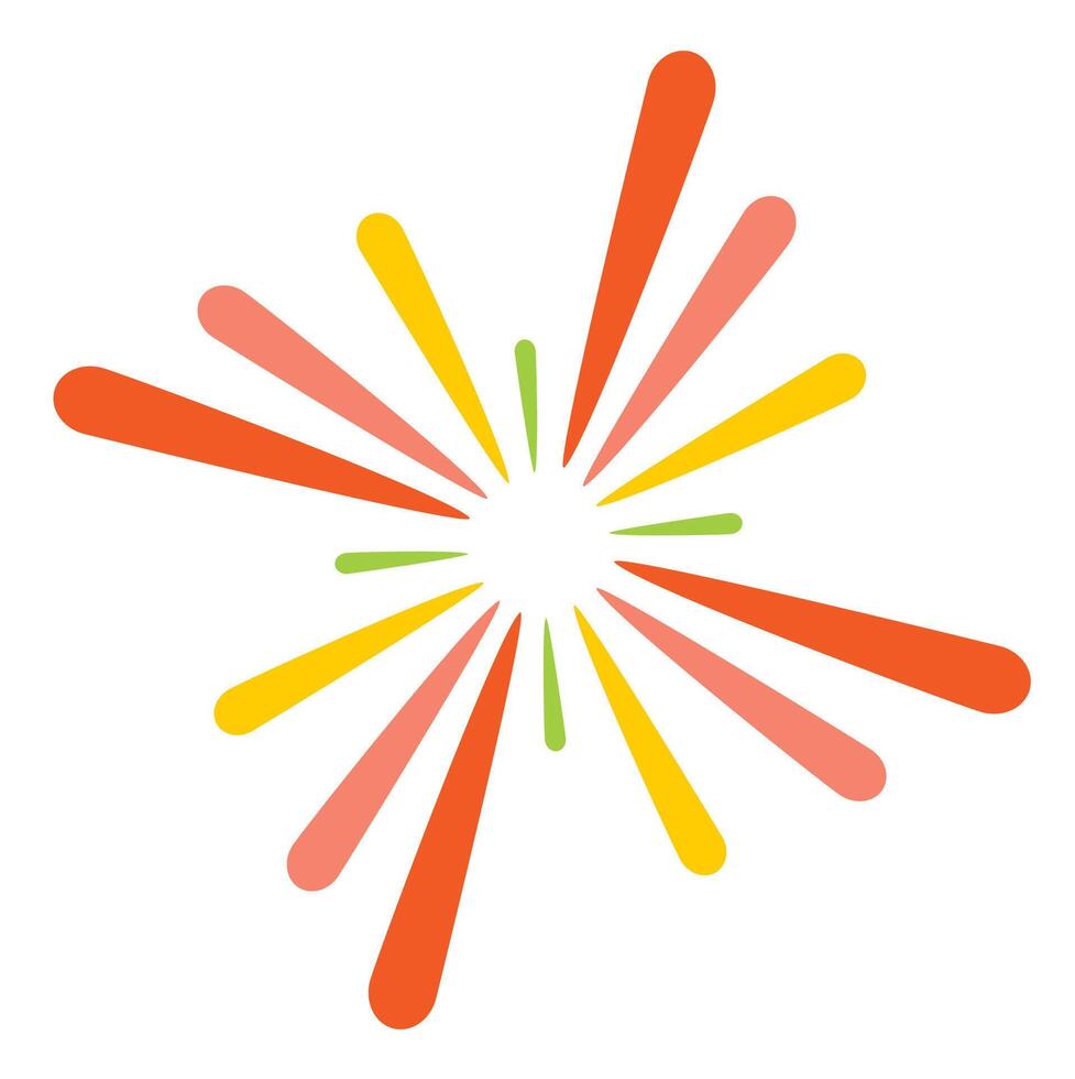 Abstract colorful fireworks vector