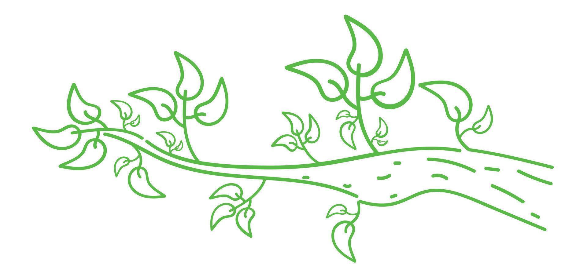 Tree Branch Outline illustration vector