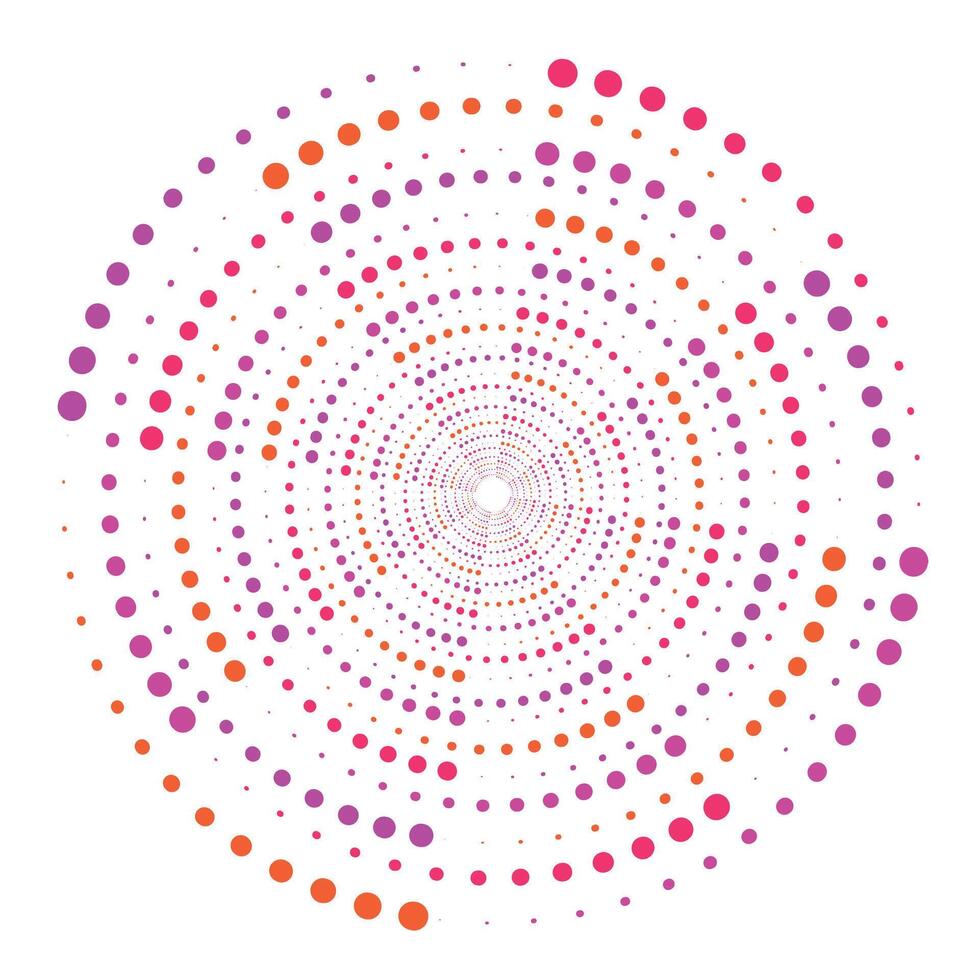 Abstract Dot Circle Design vector