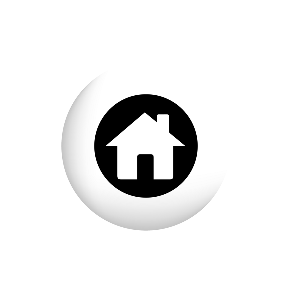 minimal home icon, web homepage symbol png