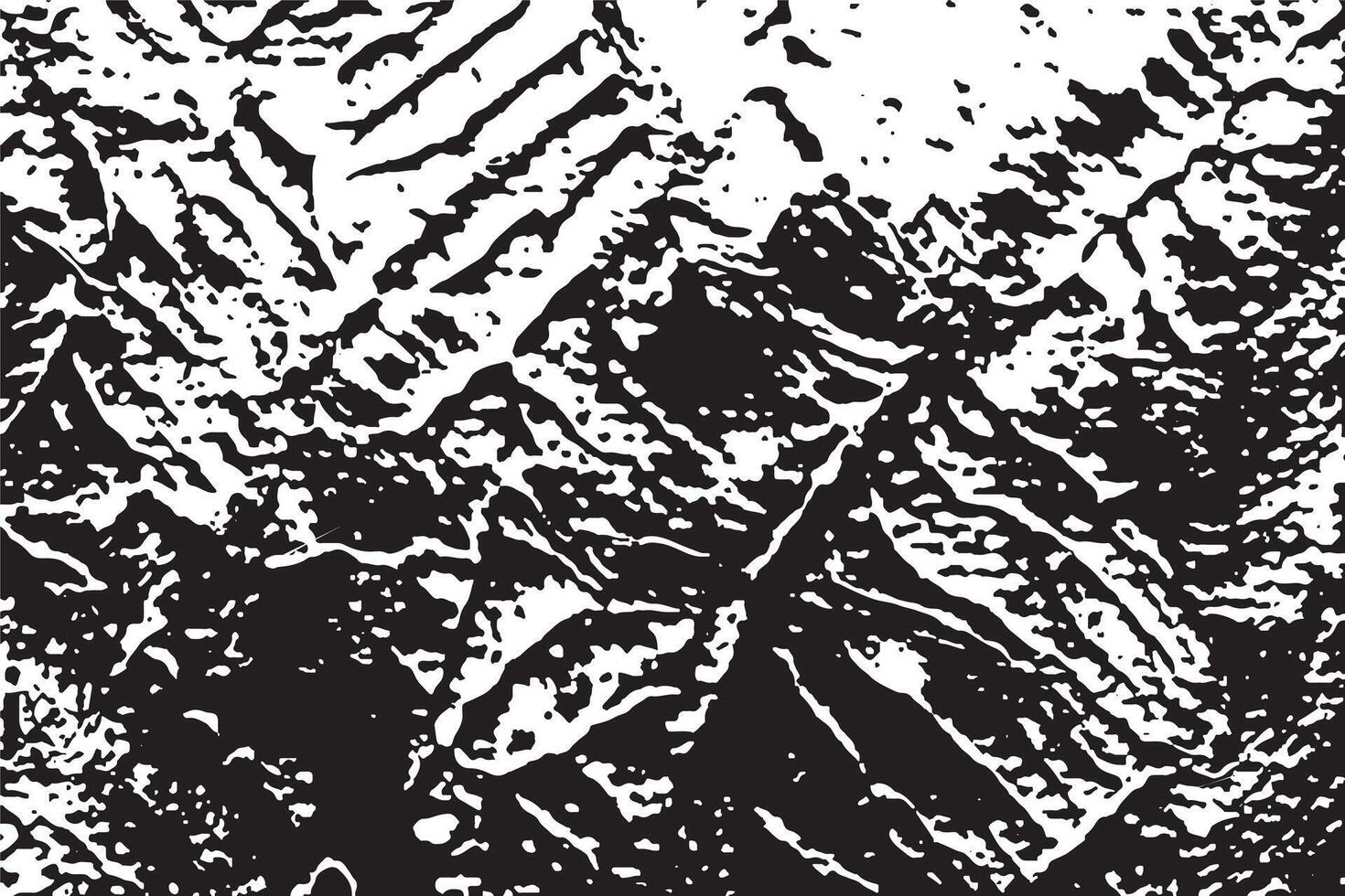 Rough Black and White Grunge Texture - Distressed Overlay Background - Abstract Textured Effect - Isolated on White - EPS10 vector