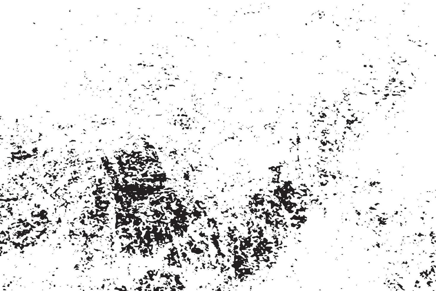 black grunge destressed texture on white background, grunge destress monochrome overlay background texture vector
