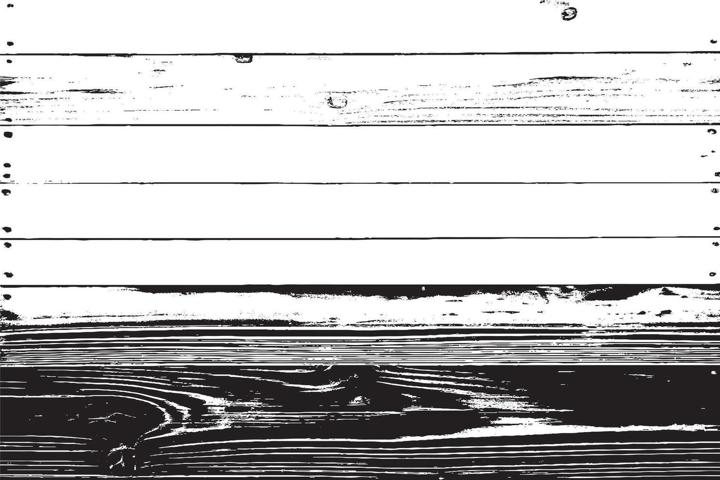 black printed wooden texture on white canvas vector