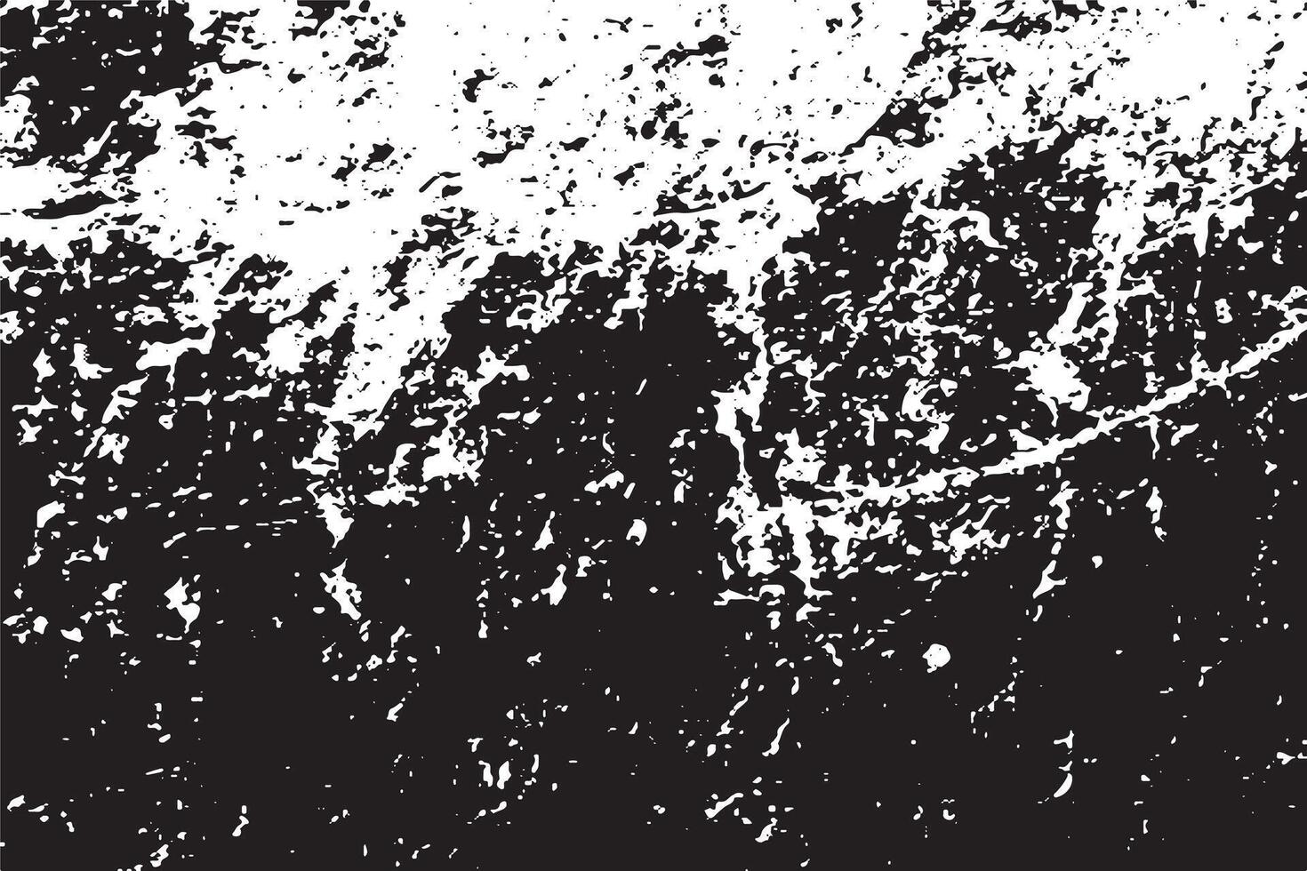 black grunge destressed texture on white background, grunge destress monochrome overlay background texture vector
