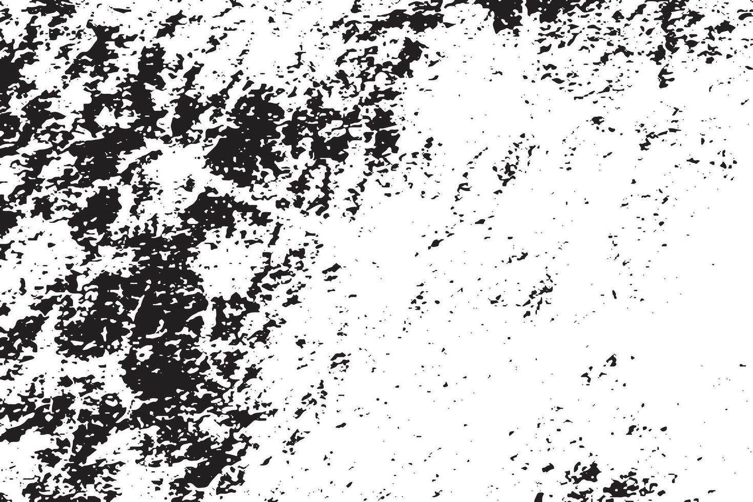 black grunge destressed texture on white background, grunge destress monochrome overlay background texture vector