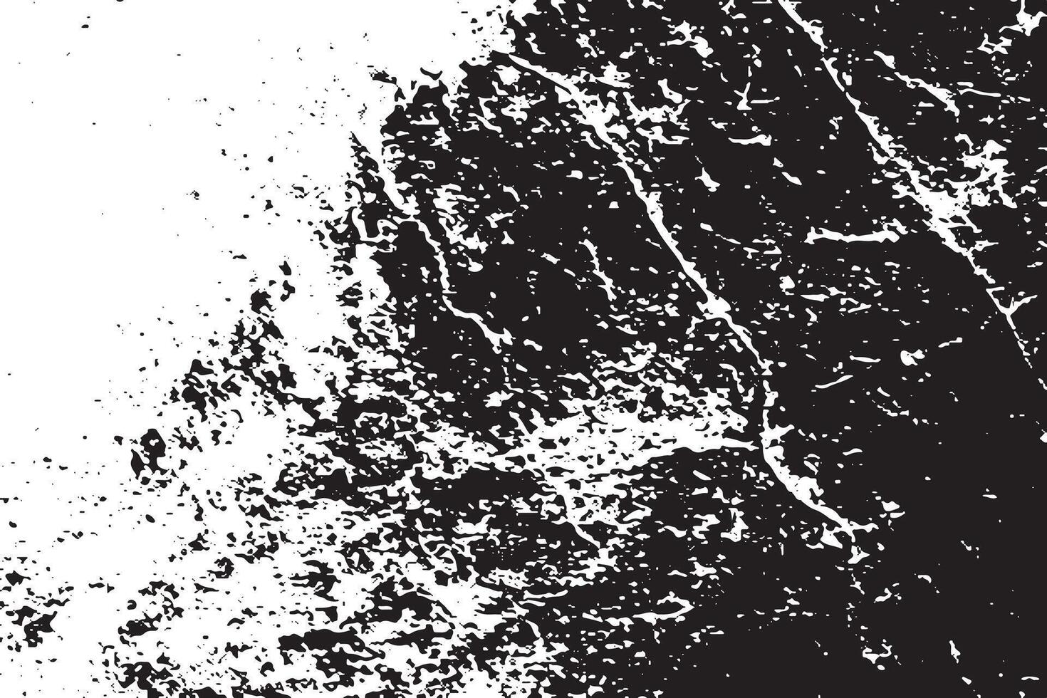 black grunge destressed texture on white background, grunge destress monochrome overlay background texture vector