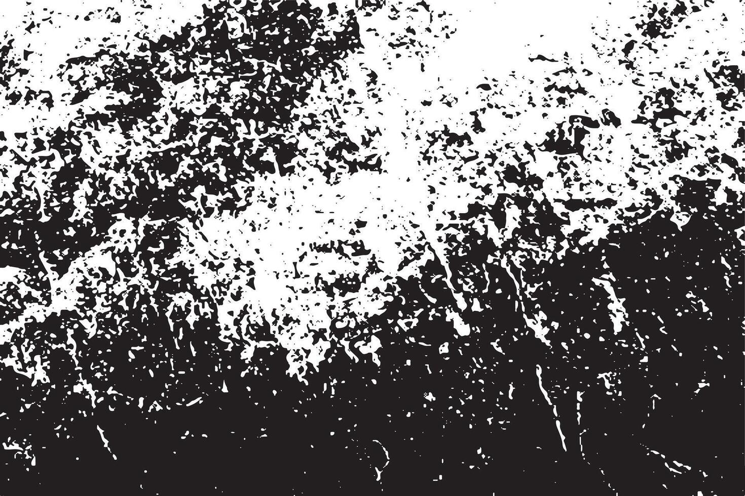 black grunge destressed texture on white background, grunge destress monochrome overlay background texture vector