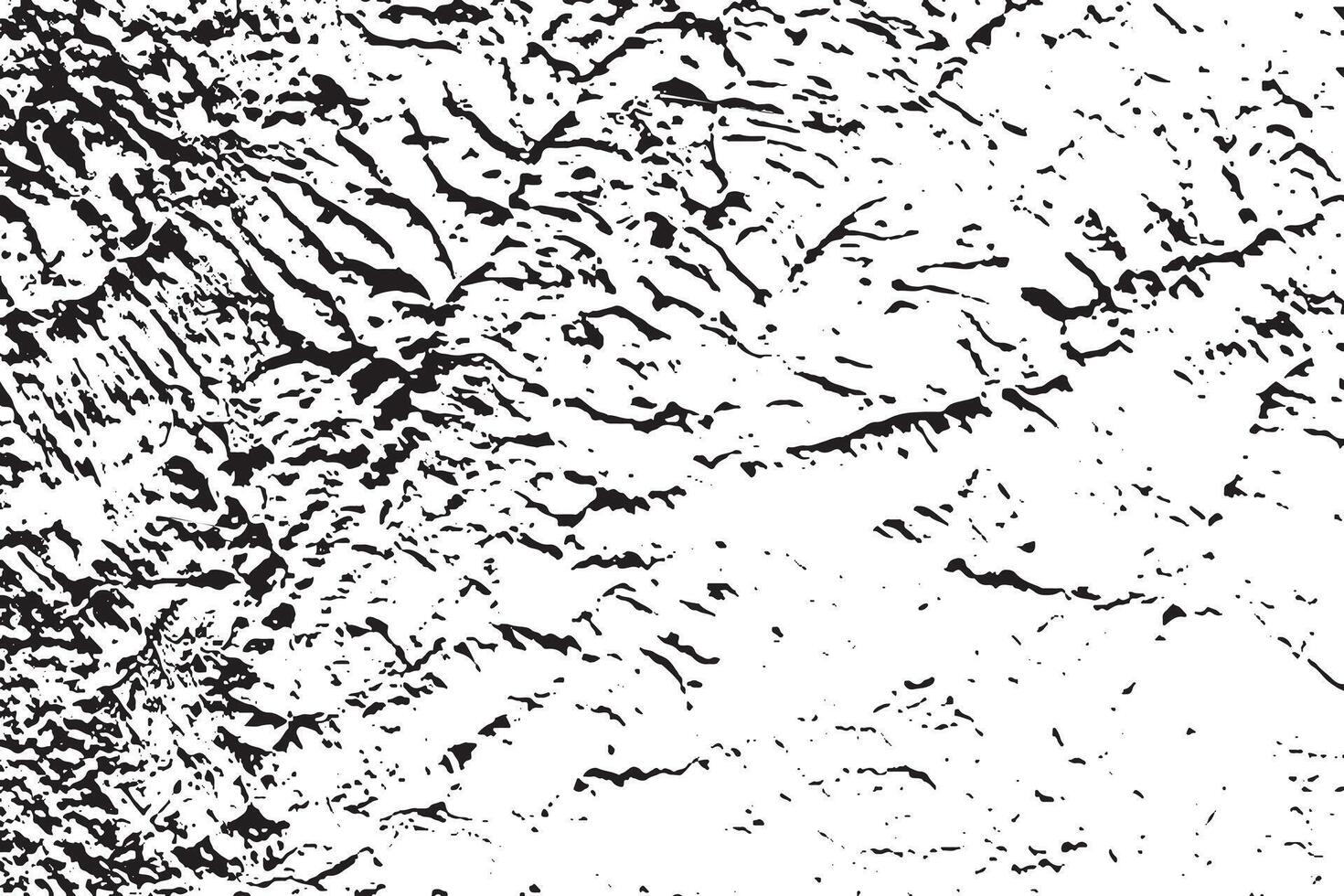 Rough Black and White Grunge Texture - Distressed Overlay Background - Abstract Textured Effect - Isolated on White - EPS10 vector