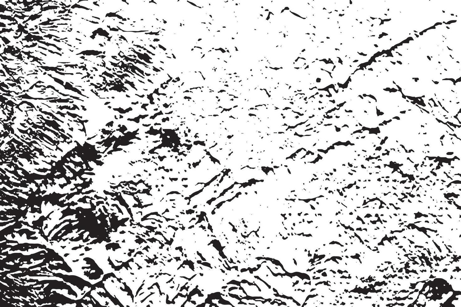 Rough Black and White Grunge Texture - Distressed Overlay Background - Abstract Textured Effect - Isolated on White - EPS10 vector