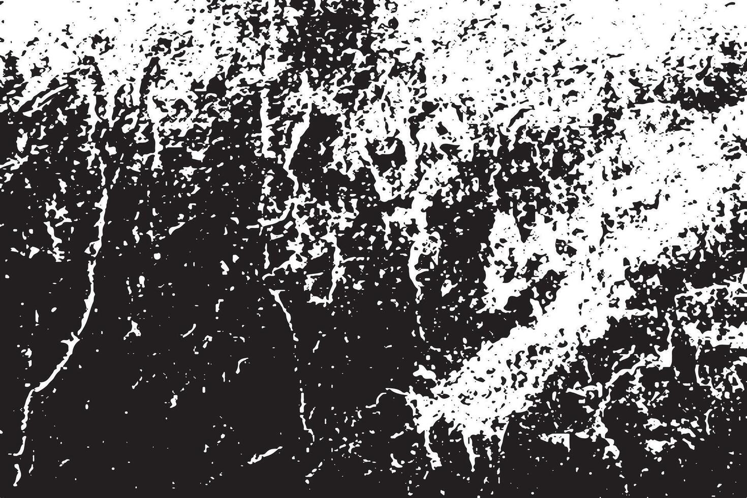 black grunge destressed texture on white background, grunge destress monochrome overlay background texture vector