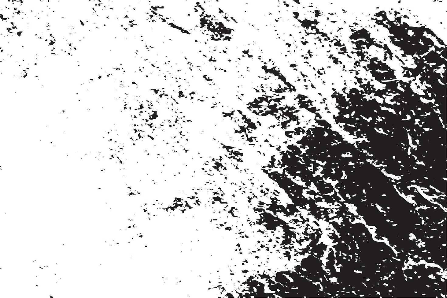 black grunge destressed texture on white background, grunge destress monochrome overlay background texture vector