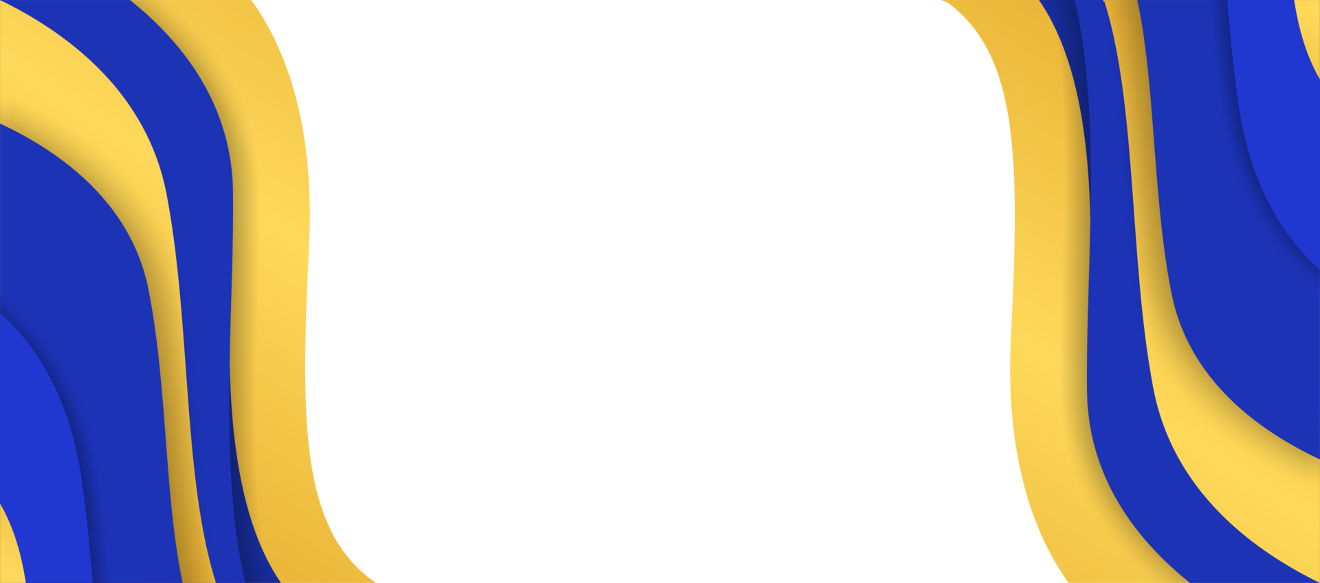 transparent blue gold border frame background png