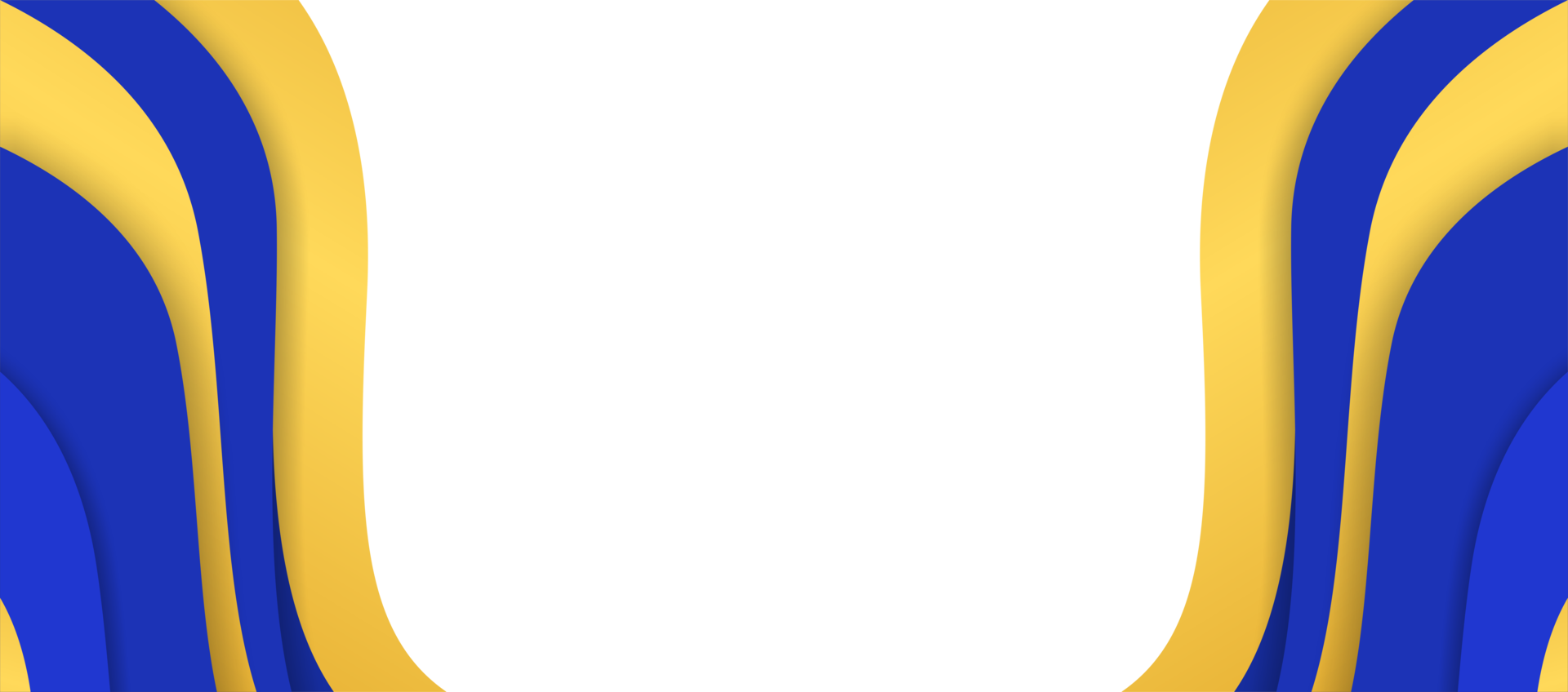 transparent blue gold border frame background png