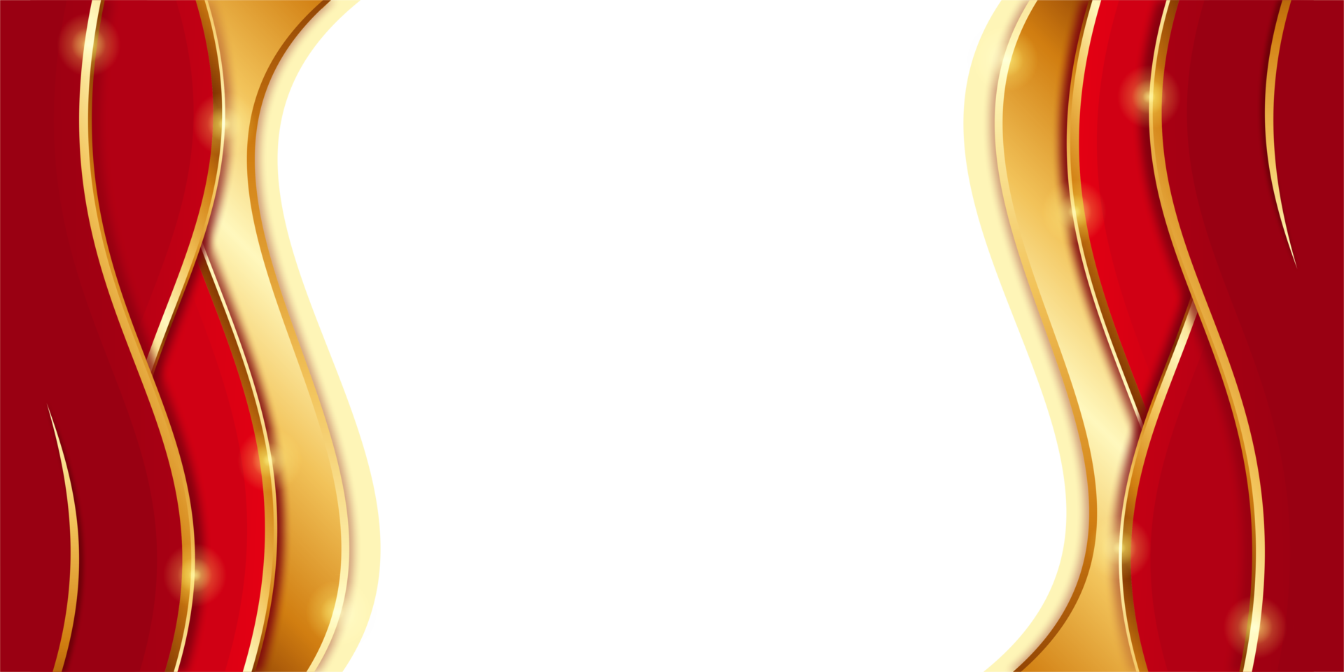 transparent red gold shining border frame background, elegant and luxurious png