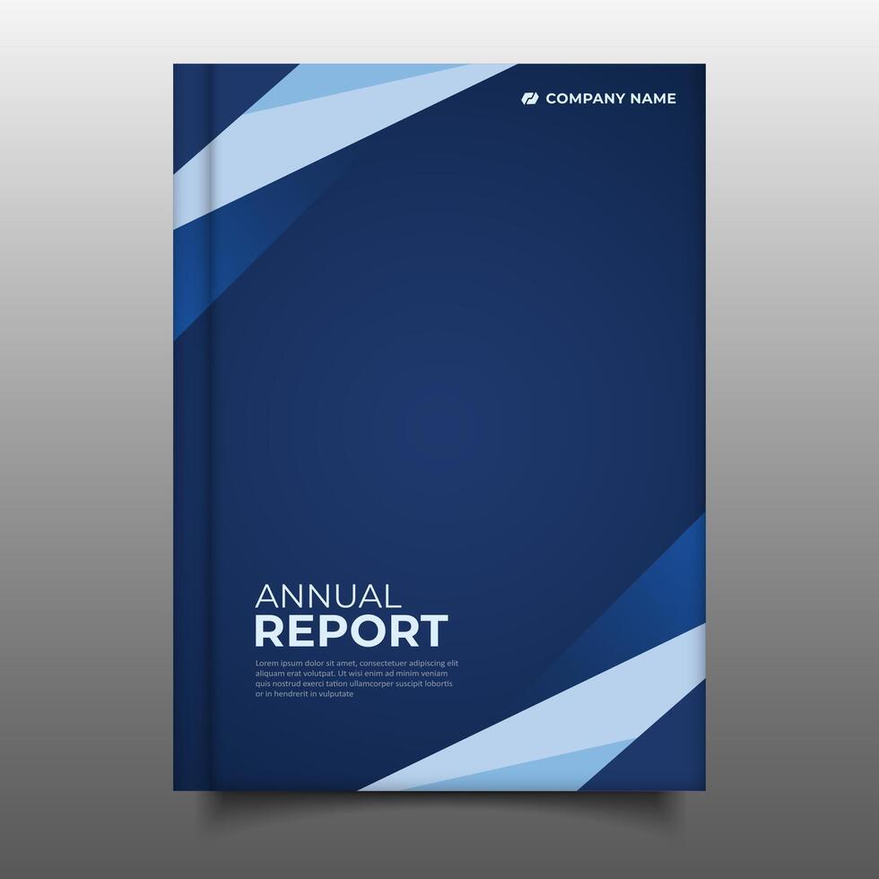 modern annual report cover book business flyer design vector
