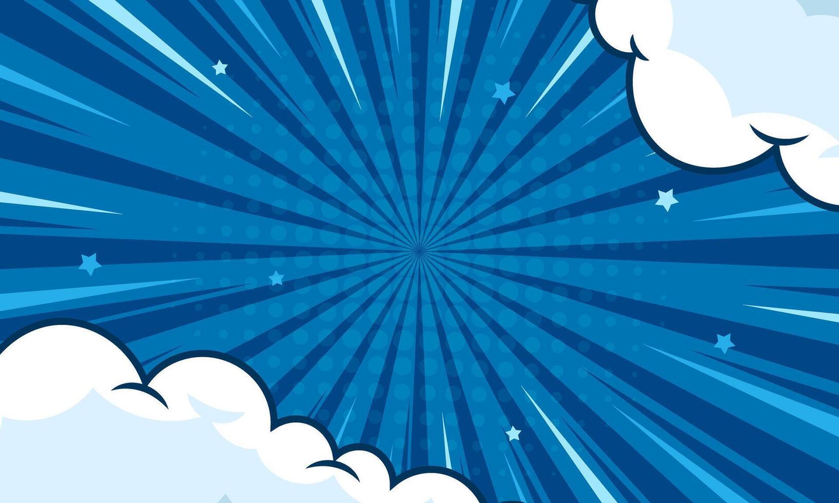 Blue comic halftone design background suitable for book,comic,cover art design vector