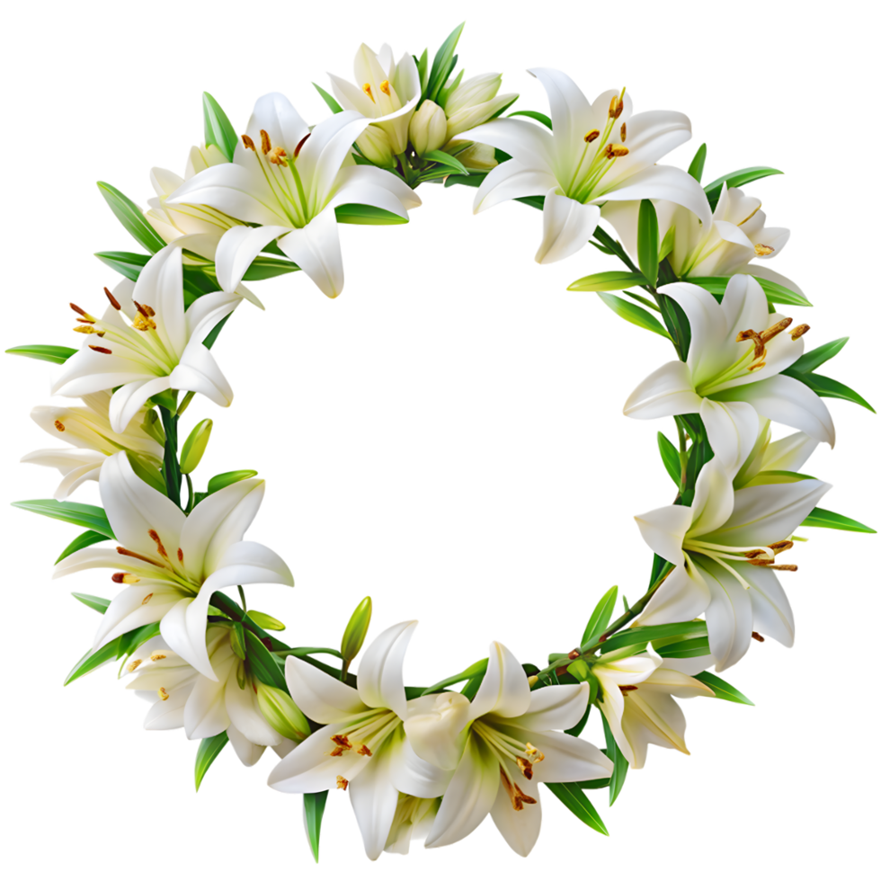 Lilies Garland Decoration png