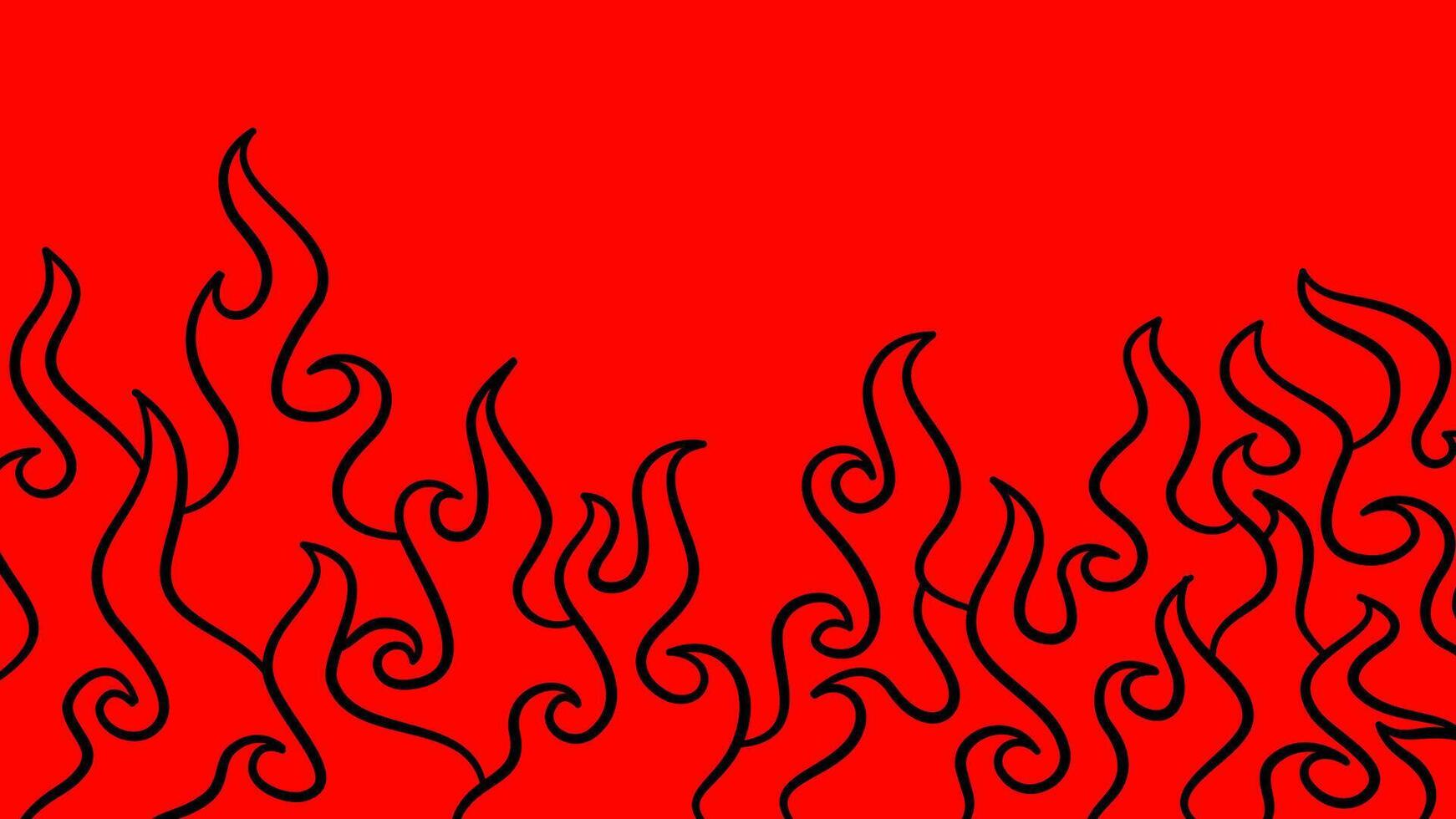 doodle fire background. Abstract Fire Background. Abstract flame Background. Flame Seamless Pattern. Fire flame seamless pattern. vector