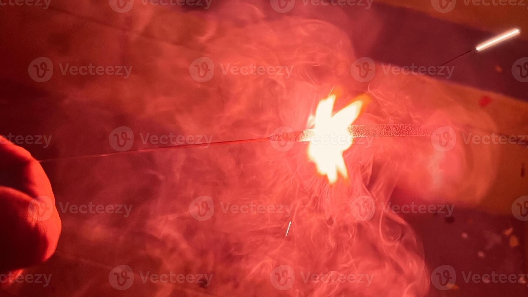 Closer view of a red color sparkling photo