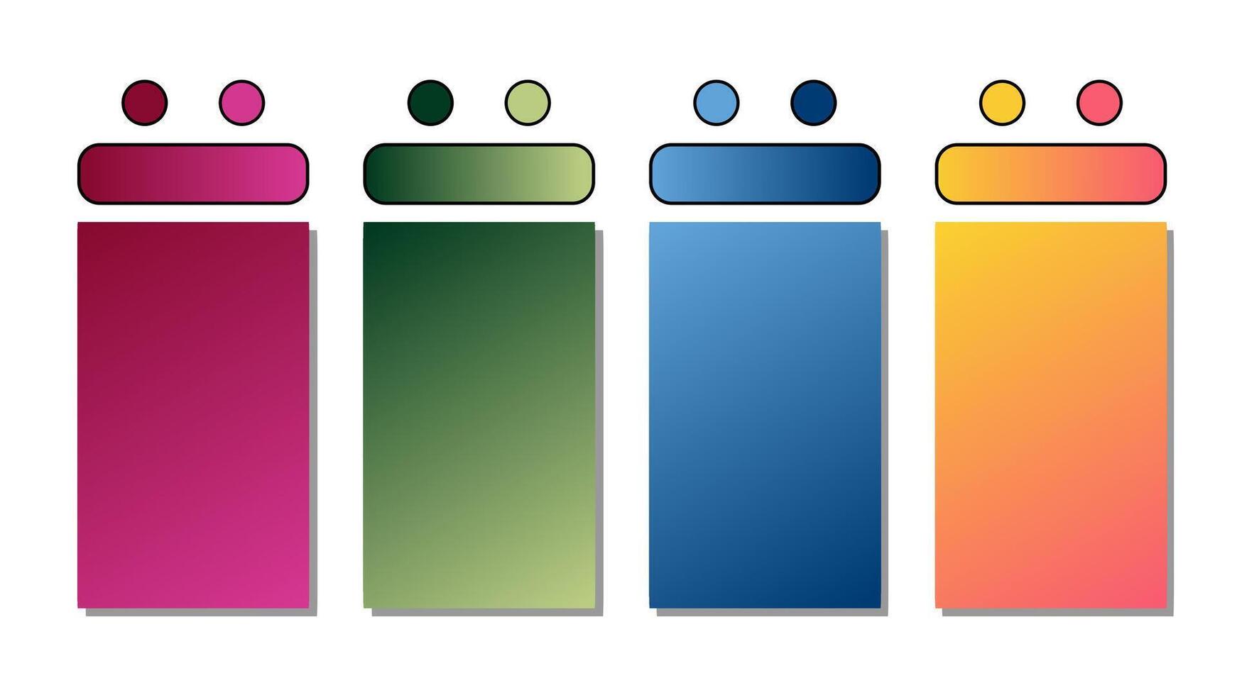 Set of gradient background. Cover set design with magenta, green, blue, yellow, pink color. Beautiful abstract gradient for covers, wallpapers, branding, business cards. illustration vector