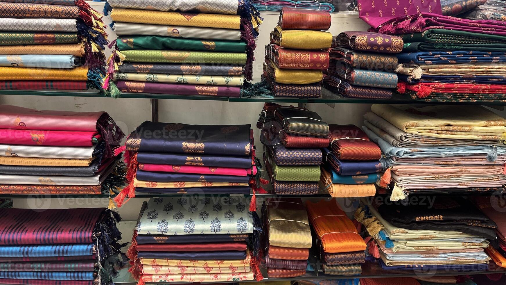A colourful and beautiful collection of a modern sarees photo