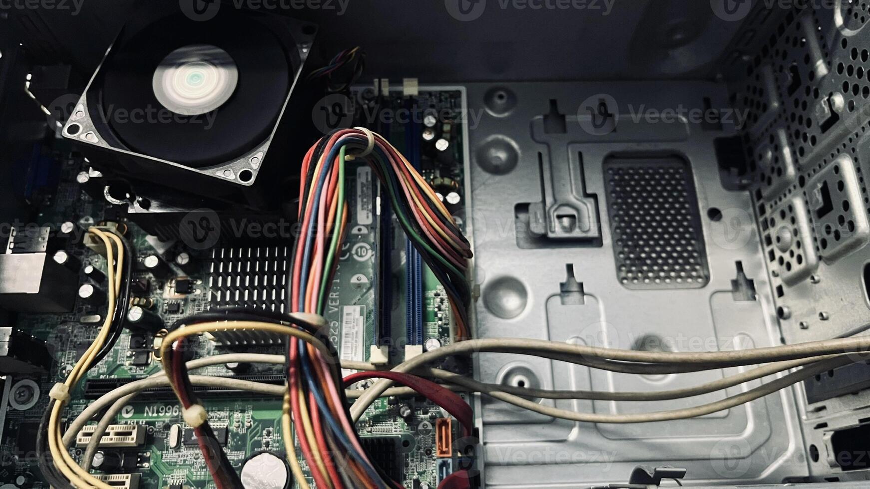 A closer view of a computer process outsourcing machine photo