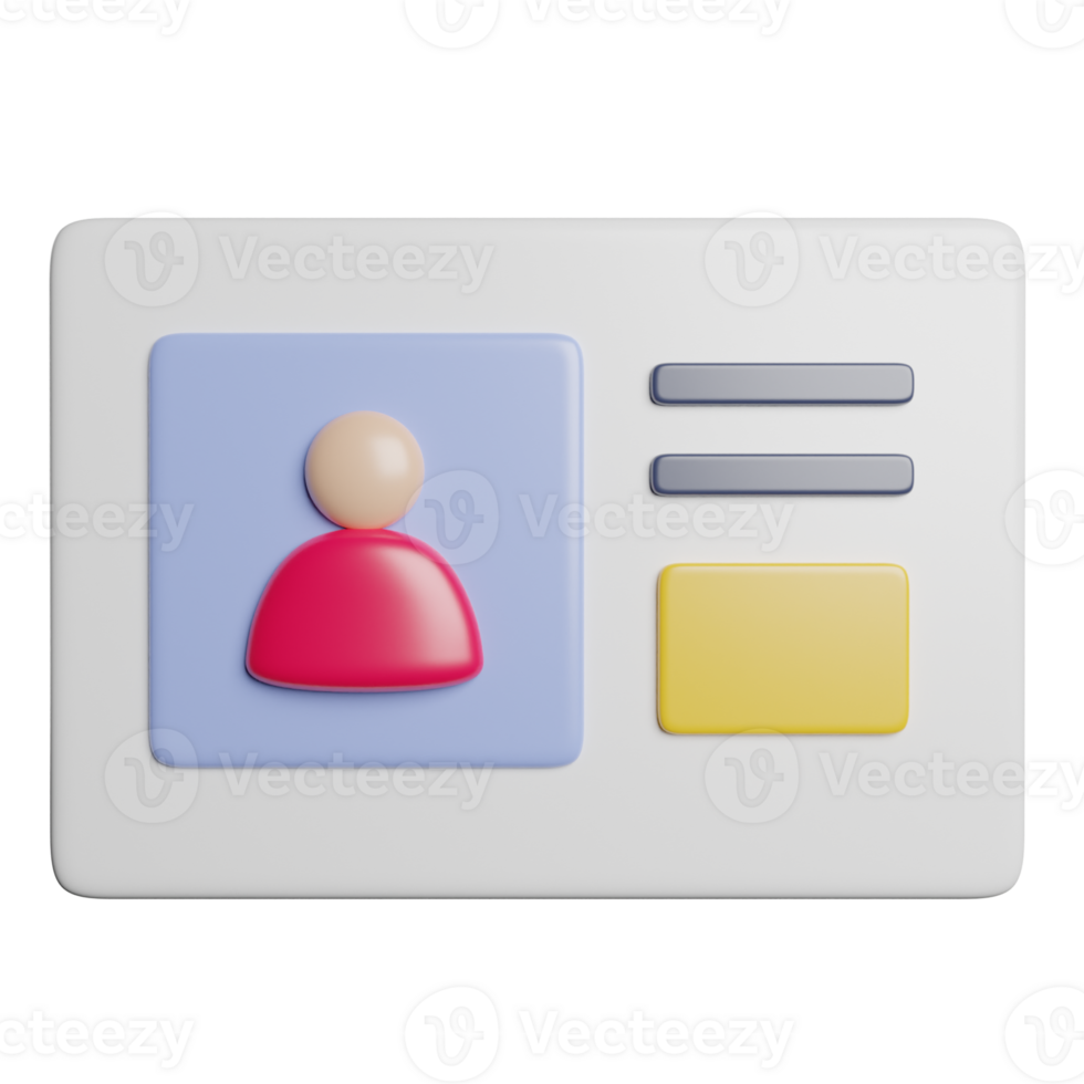 ID Card identity Employee png