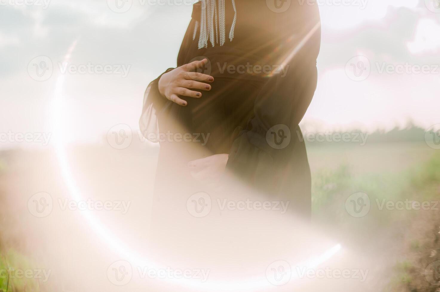 Flare in the pregnant moment photo
