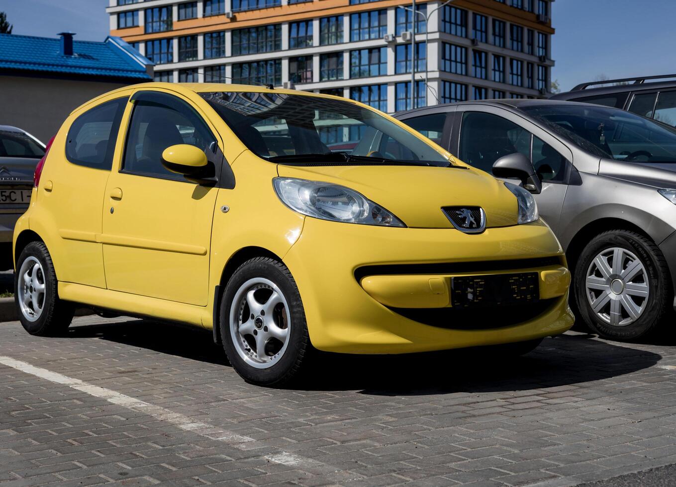 Minsk, Belarus, may 21, 2024 - Peugeot 107 on parking lot photo