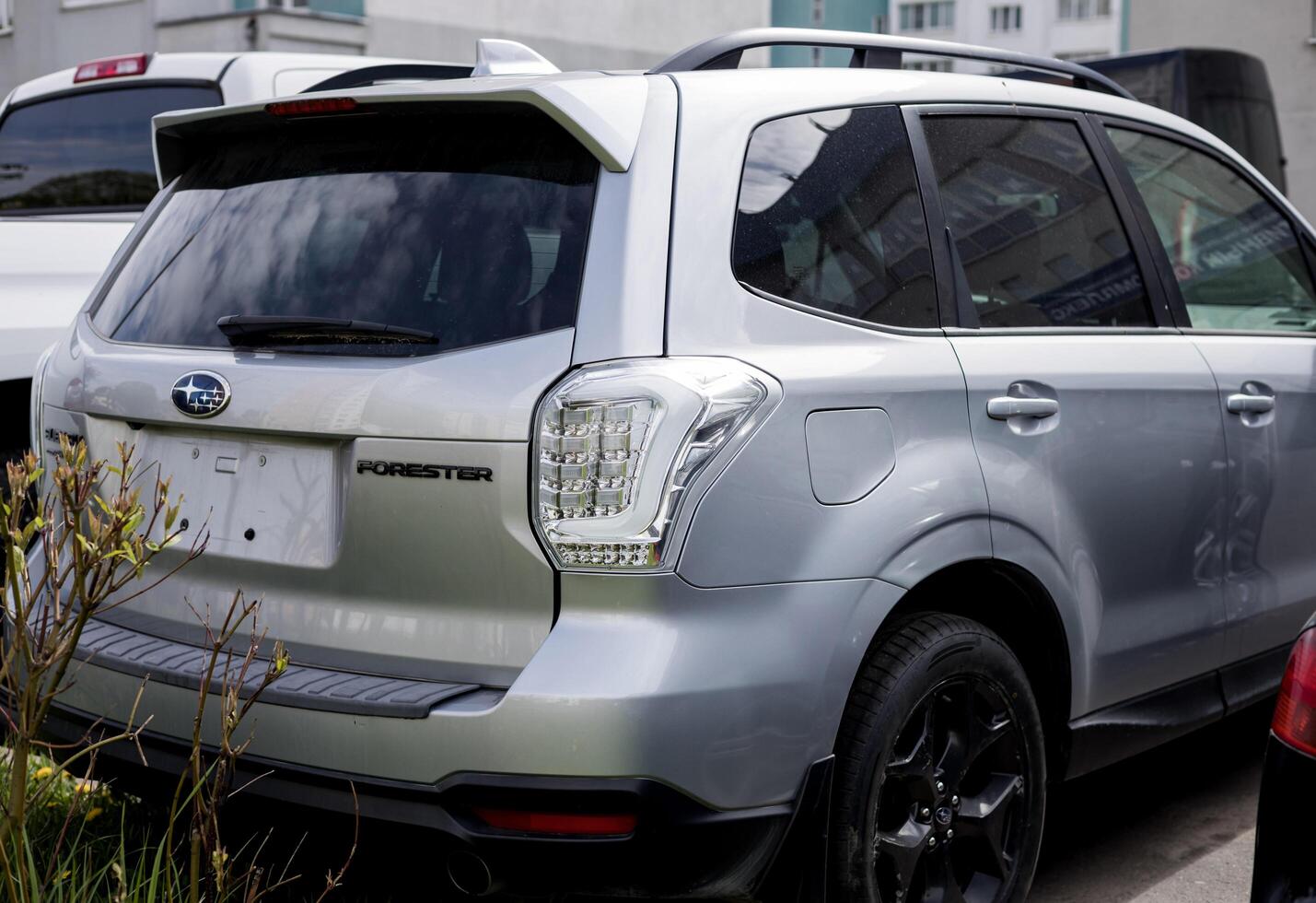 Minsk, Belarus, may 21, 2024 - Rear view modern Subaru Forester photo