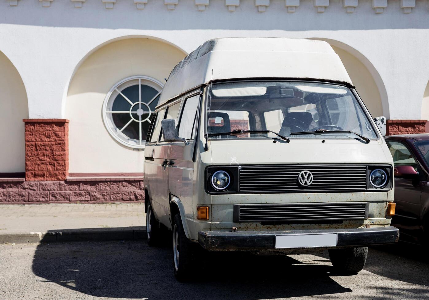 Minsk, Belarus, may 21, 2024 - old VolkswagenTransporte photo