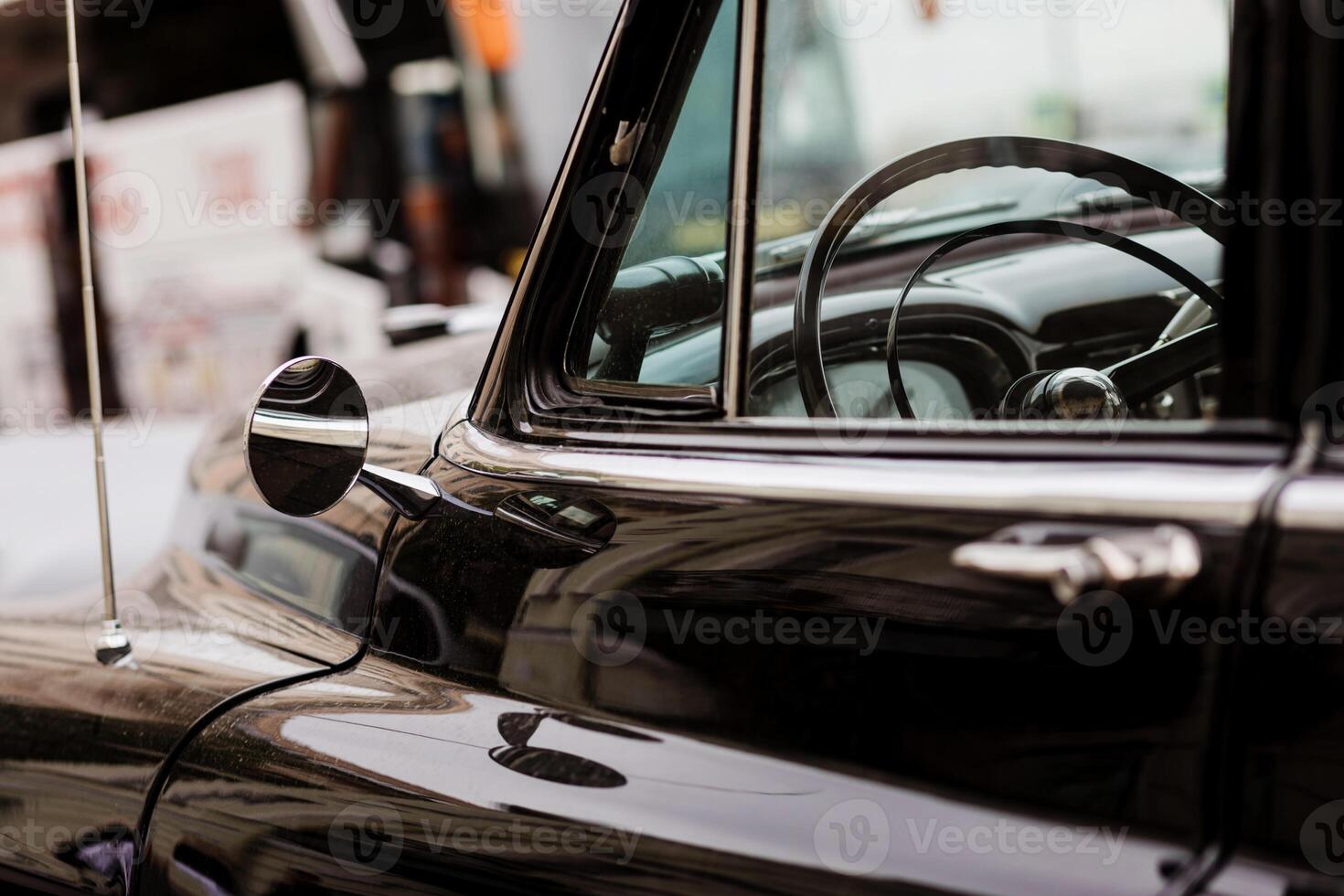fragment of a retro car photo