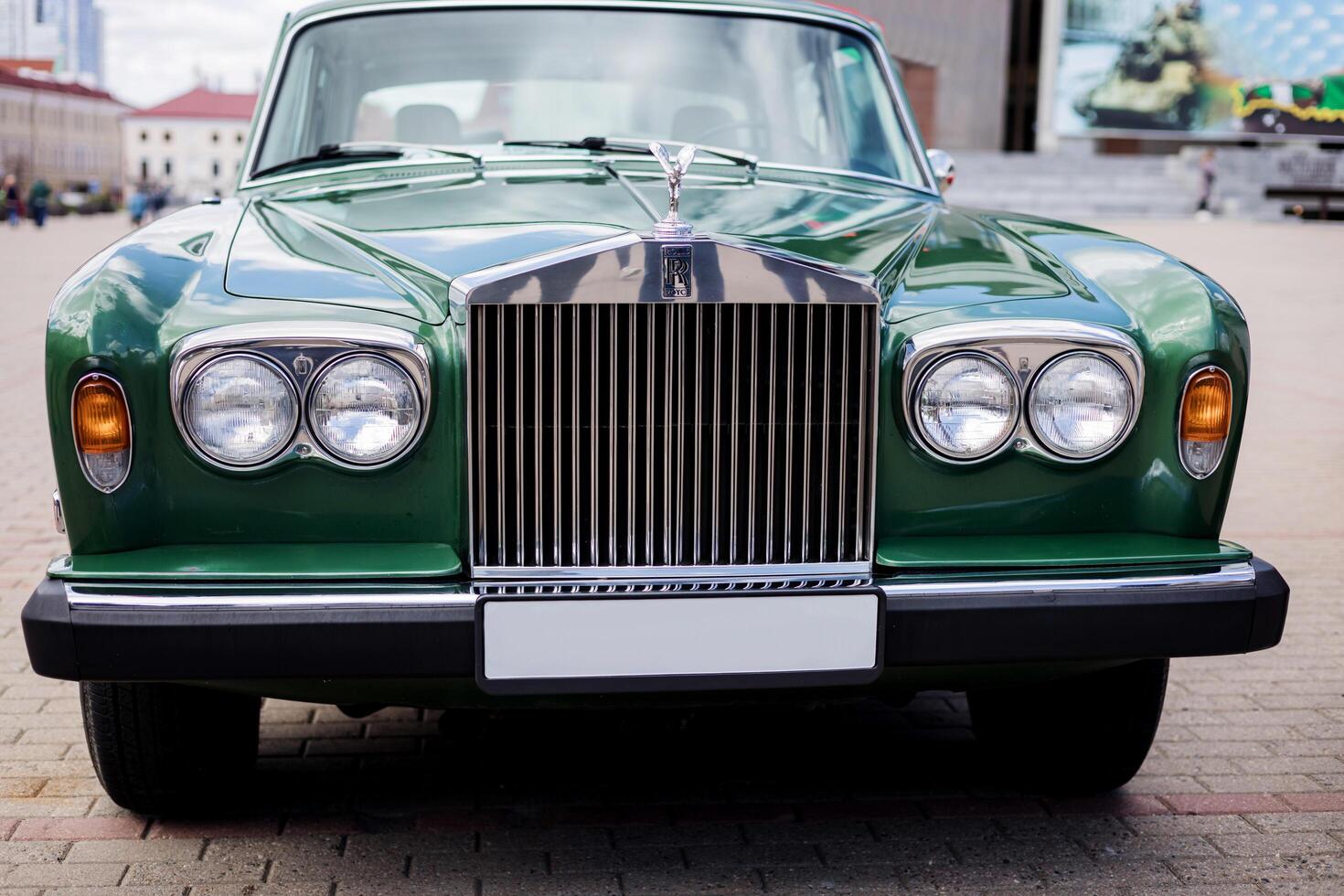 Minsk, Belarus, May 16, 2024 - classic Rolls Royce car photo