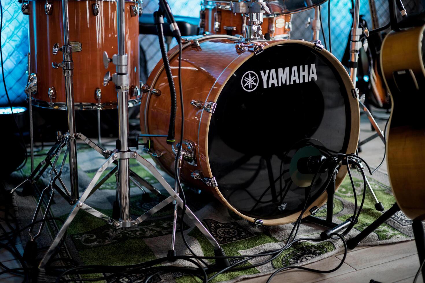 Minsk, Belarus, May 14, 2024 - yamaha drum kit photo