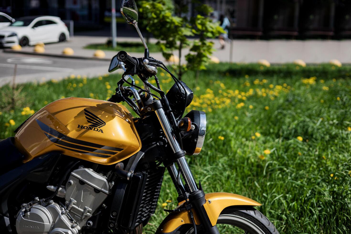 Minsk, Belarus, May 14, 2024 - modern motorcycle HONDA CBF 600 photo