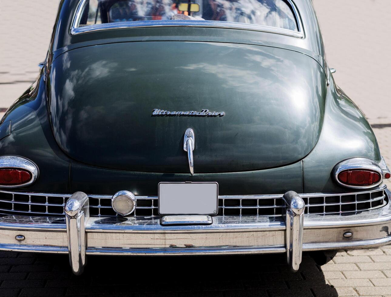 Minsk, Belarus, May 16, 2024 - automobile Packard, rear view photo