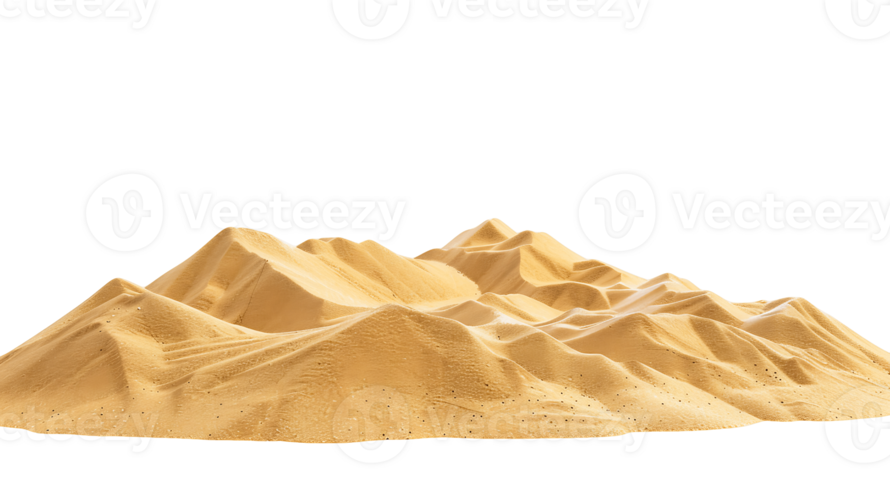 Desert Isolation Transparent Background Sand Mountains png