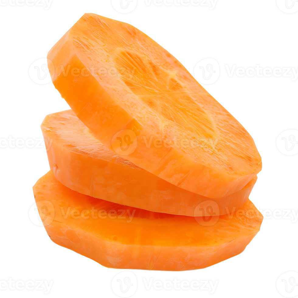 Fresh Carrot Cuts Transparent Background png