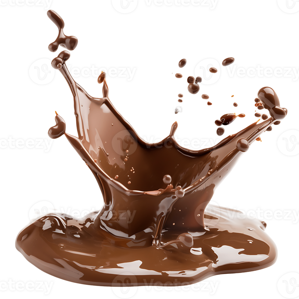 Sumptuous Cocoa Fountain Isolated on Transparent Background png
