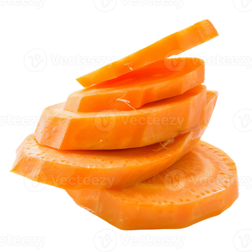 Carrot Rounds Isolated on Transparent Backdrop png
