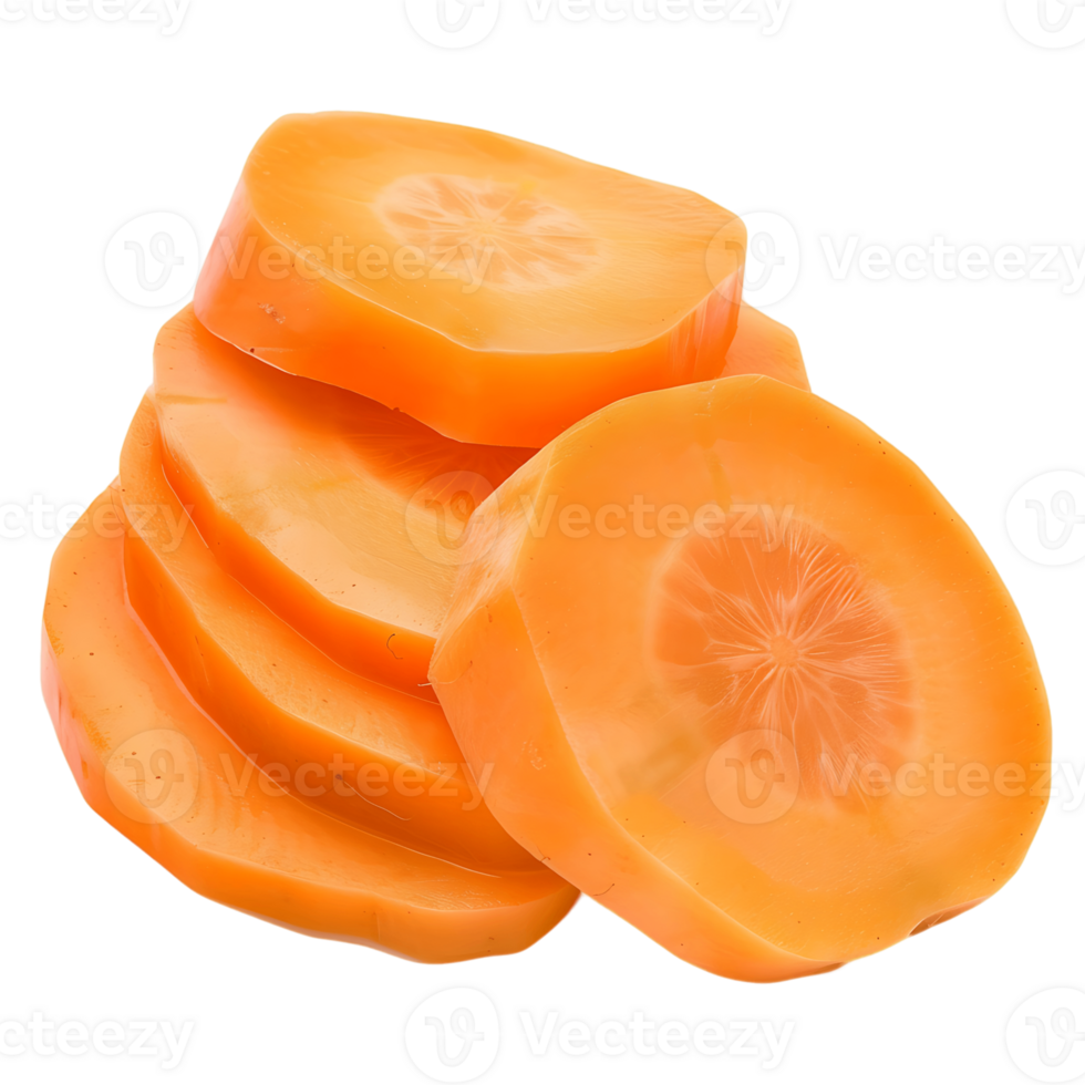 Carrot Slices Display Isolated on Transparency png