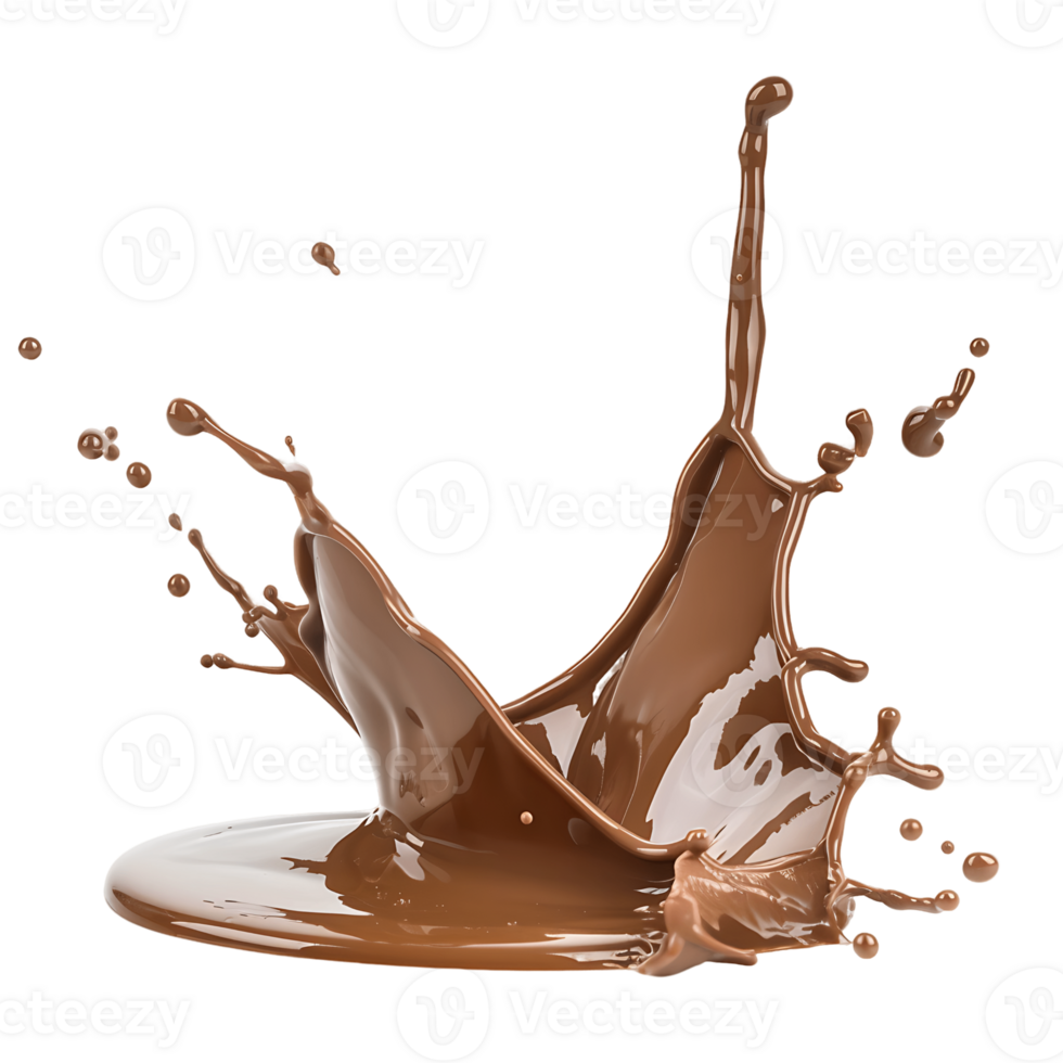Tempting Chocolate Wave Transparent Background Cutout png